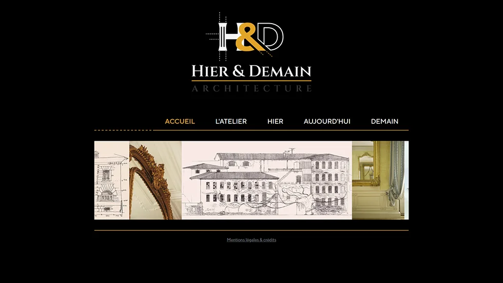 Capture du site client création site & logo